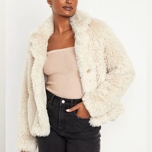 Old Navy faux fur coat